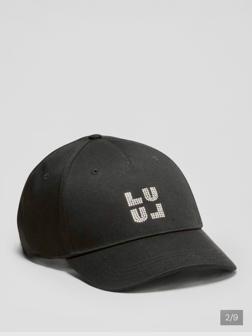lululemon athletica Black Curved-Brim Baseball Cap with Reflective Logo - Picture 2 of 3